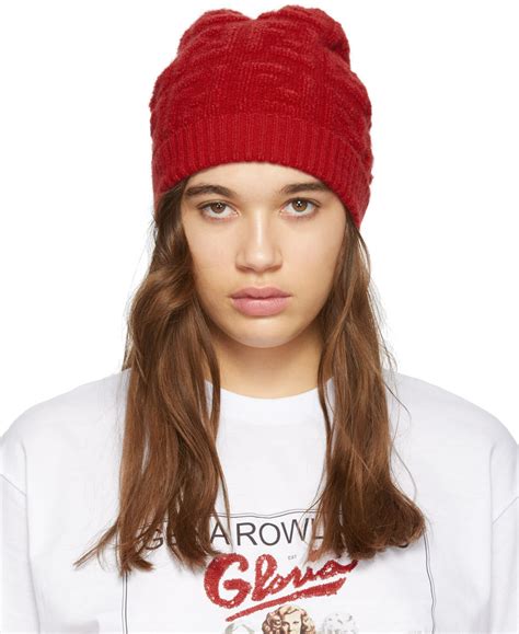 red fendi beanie